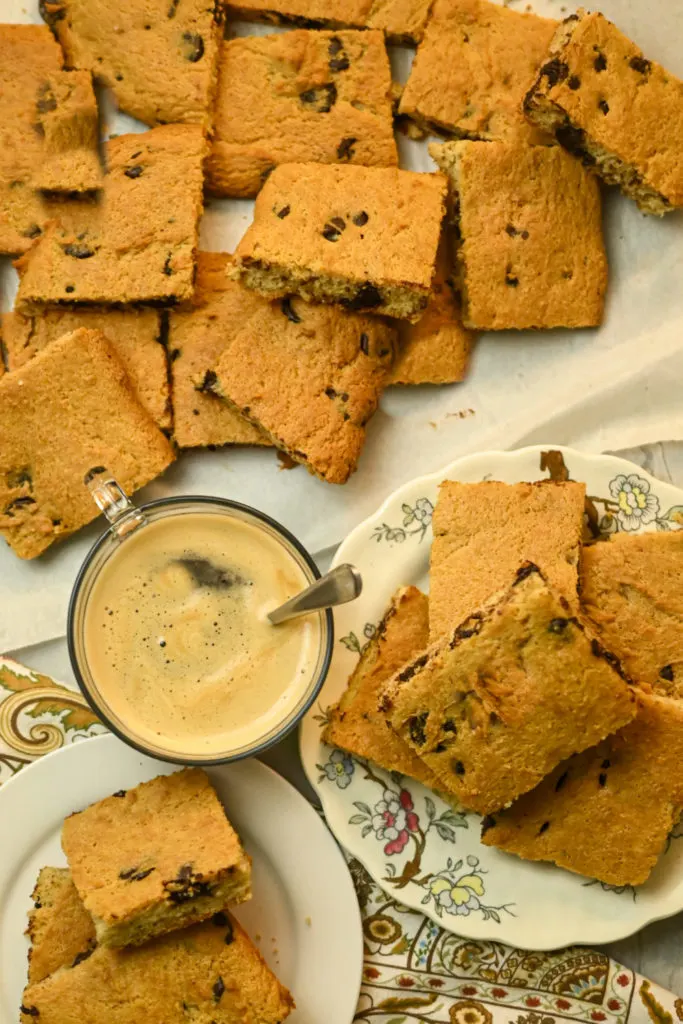 Gluten-free brown butter chocolate chip bars