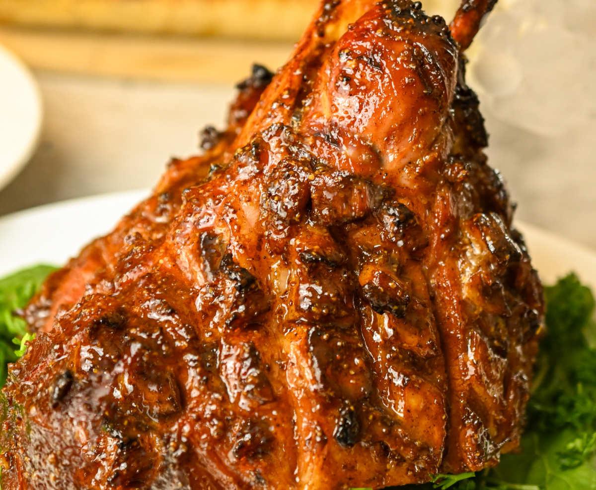 Keto Brown Sugar Mustard Glaze Ham · Fittoserve Group