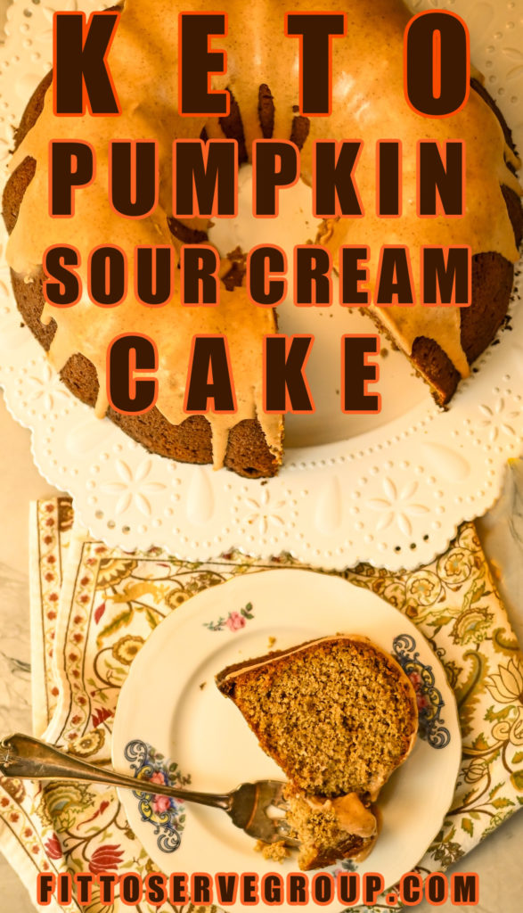 Keto Pumpkin Sour Cream Cake