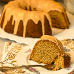 Low-carb pumpkin sour cream cake