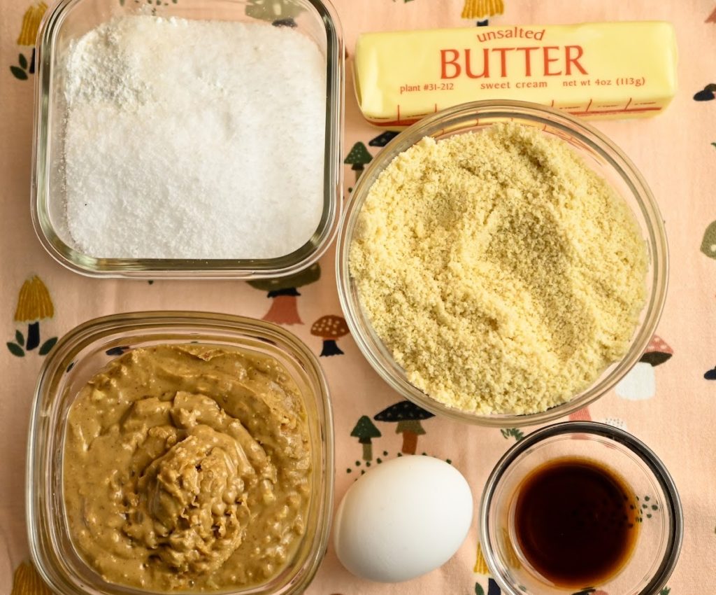 keto almond butter cookies ingredients