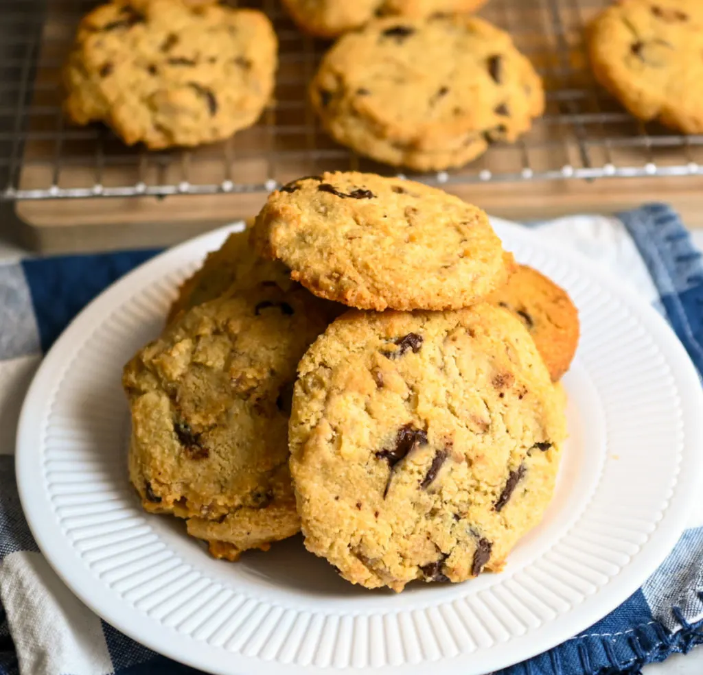 keto pecan chocolate chip cookies featured image
