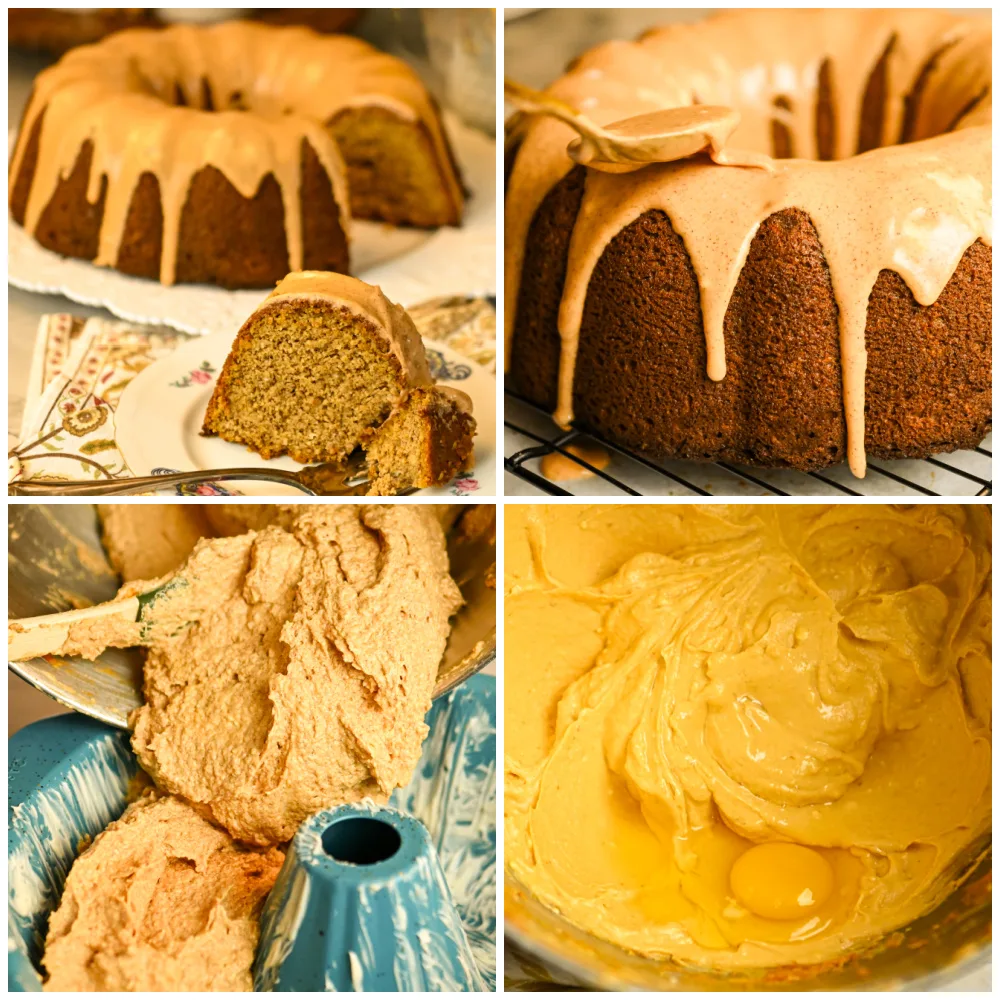 keto pumpkin sour cream cake process pictures