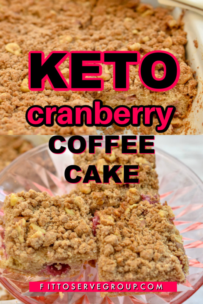 Keto cranberry coffee cake gluten-free