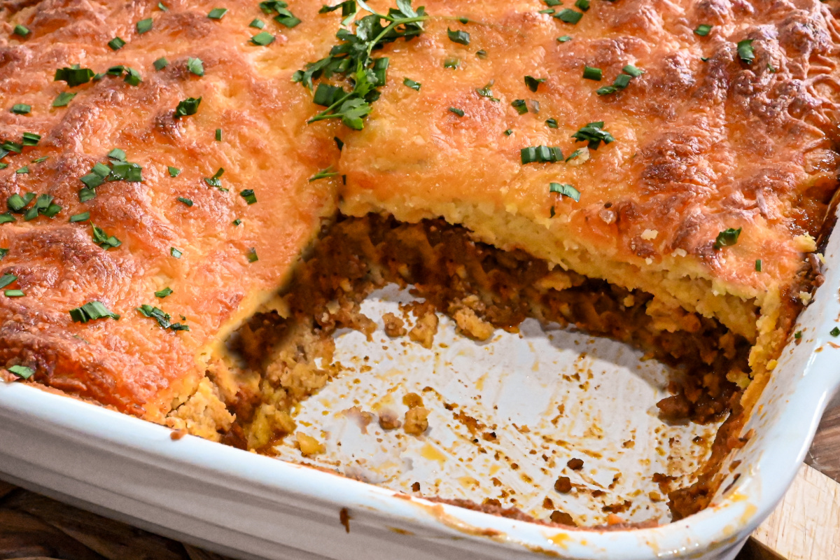 Keto Sloppy Joe Cornbread Casserole