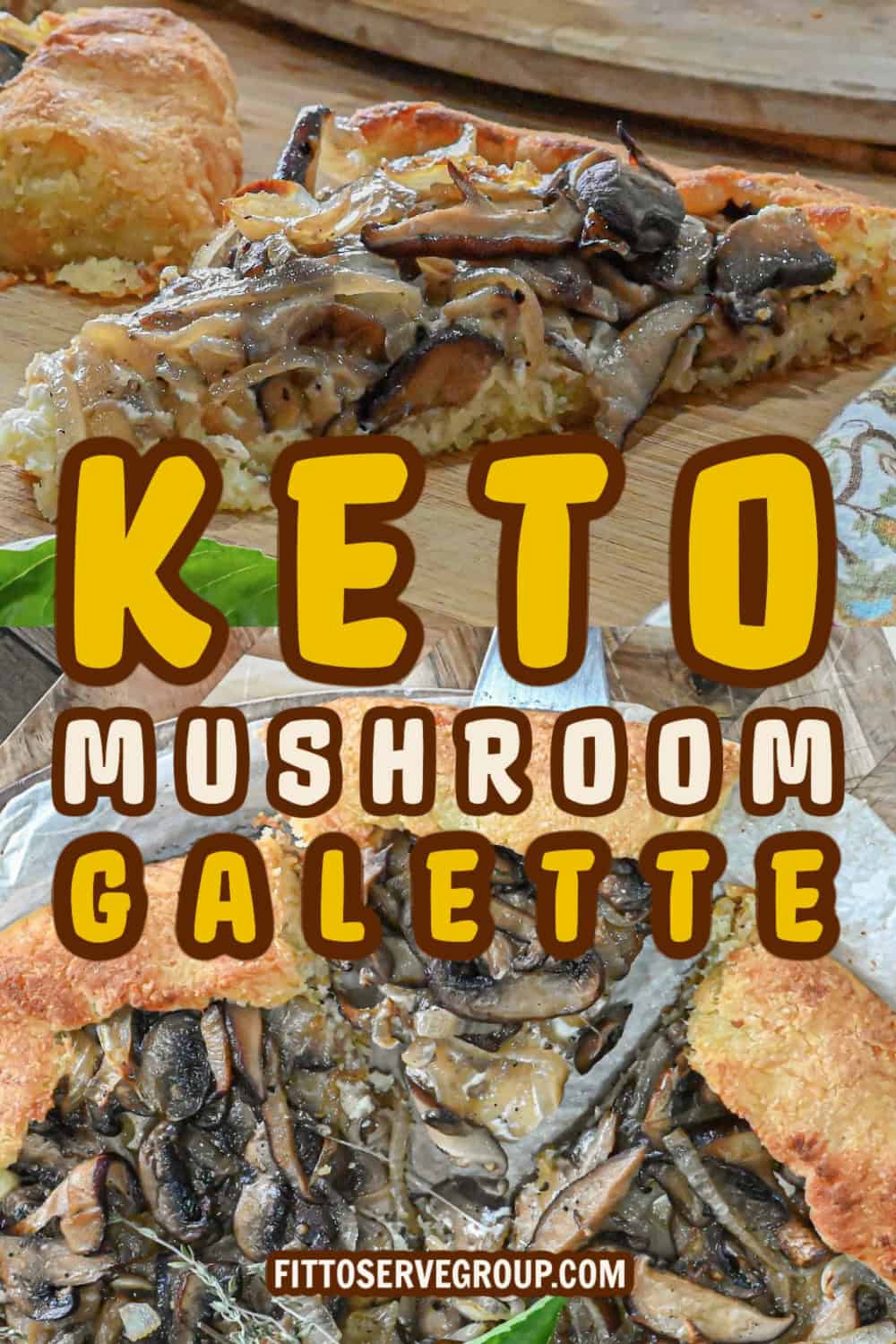 keto mushroom galette, gluten-free