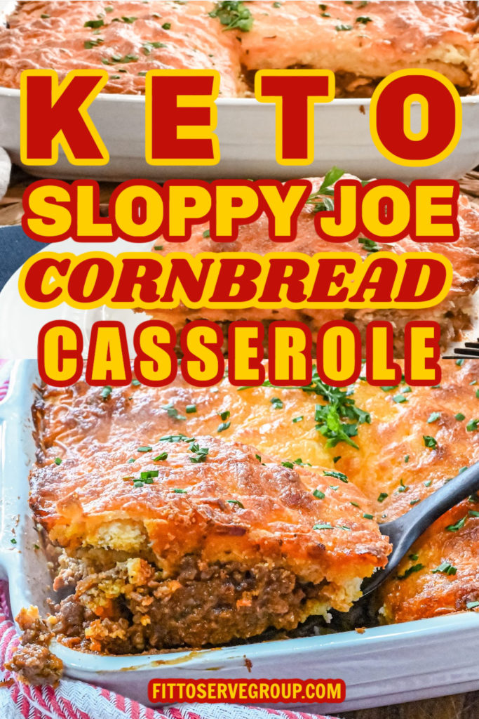 Gluten-free keto sloppy joe cornbread casserole