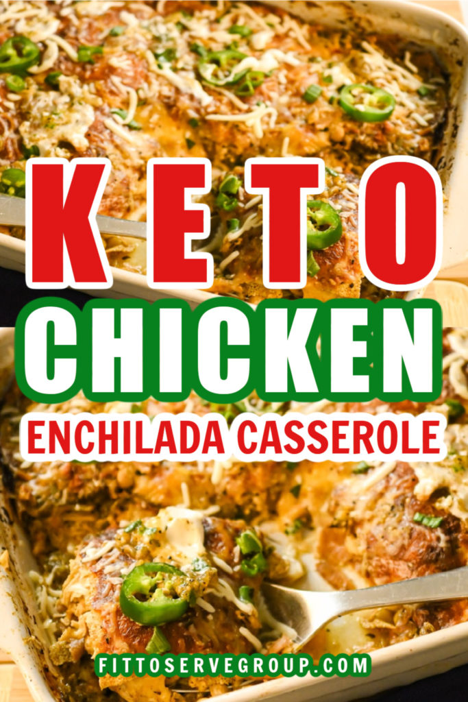 Keto Chicken Enchilada Casserole