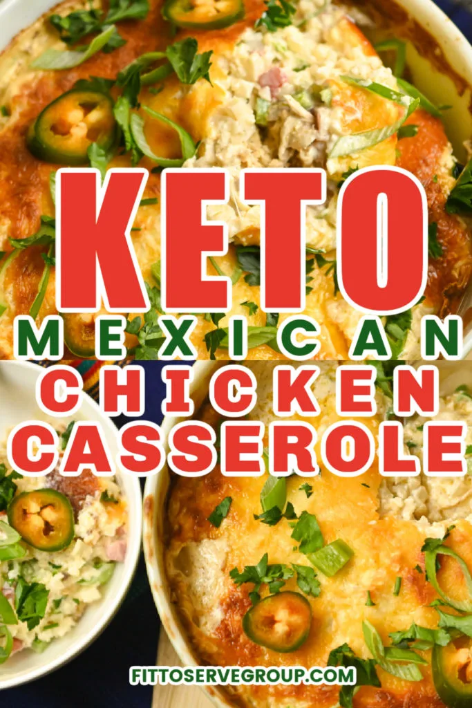 Keto Mexican Chicken Casserole 