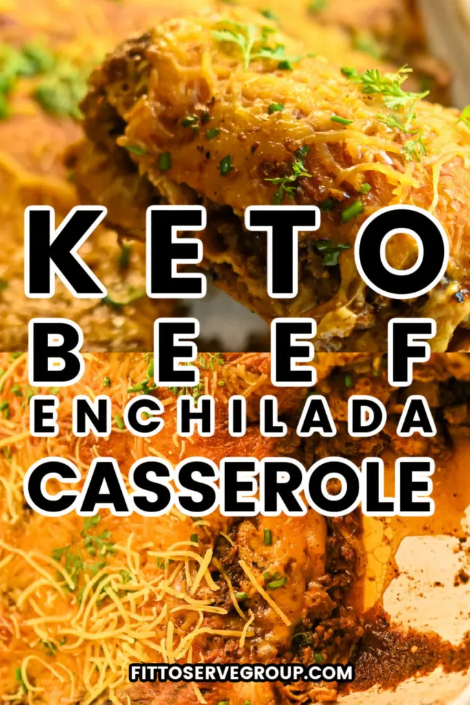 Keto Beef Enchilada Casserole