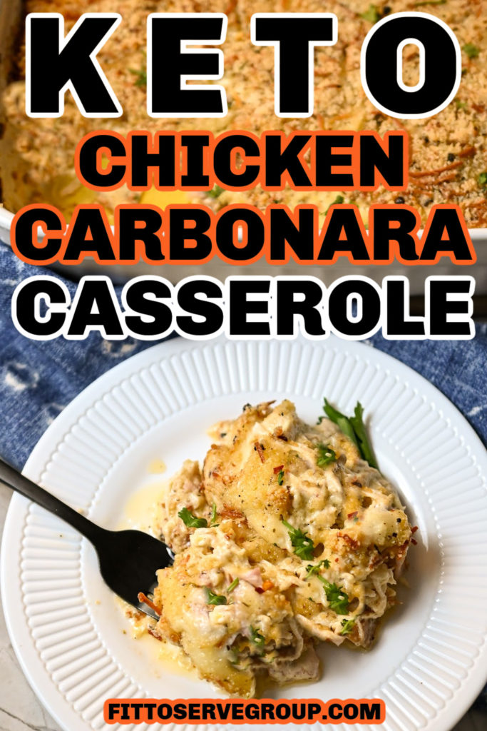 Keto chicken carbonara casserole 