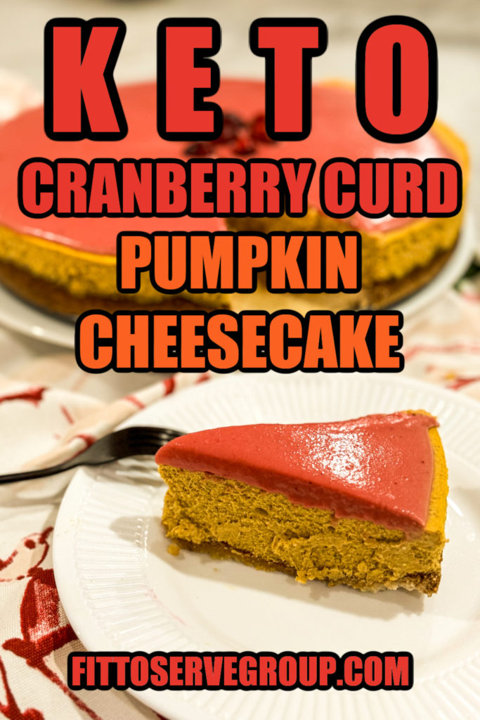 Keto-Friendly Cranberry Curd Pumpkin Cheesecake