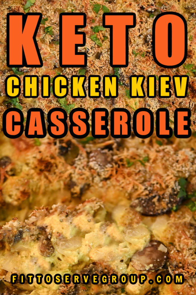 Keto-friendly chicken kiev casserole