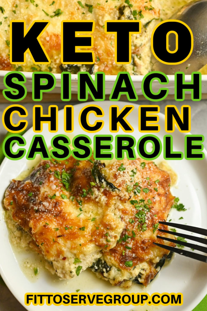 Keto Spinach Chicken Casserole