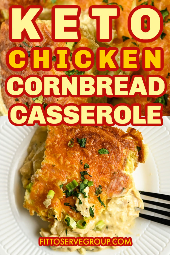 Keto Chicken Cornbread Casserole