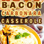 keto bacon carbonara casserole, gluten-free and easy