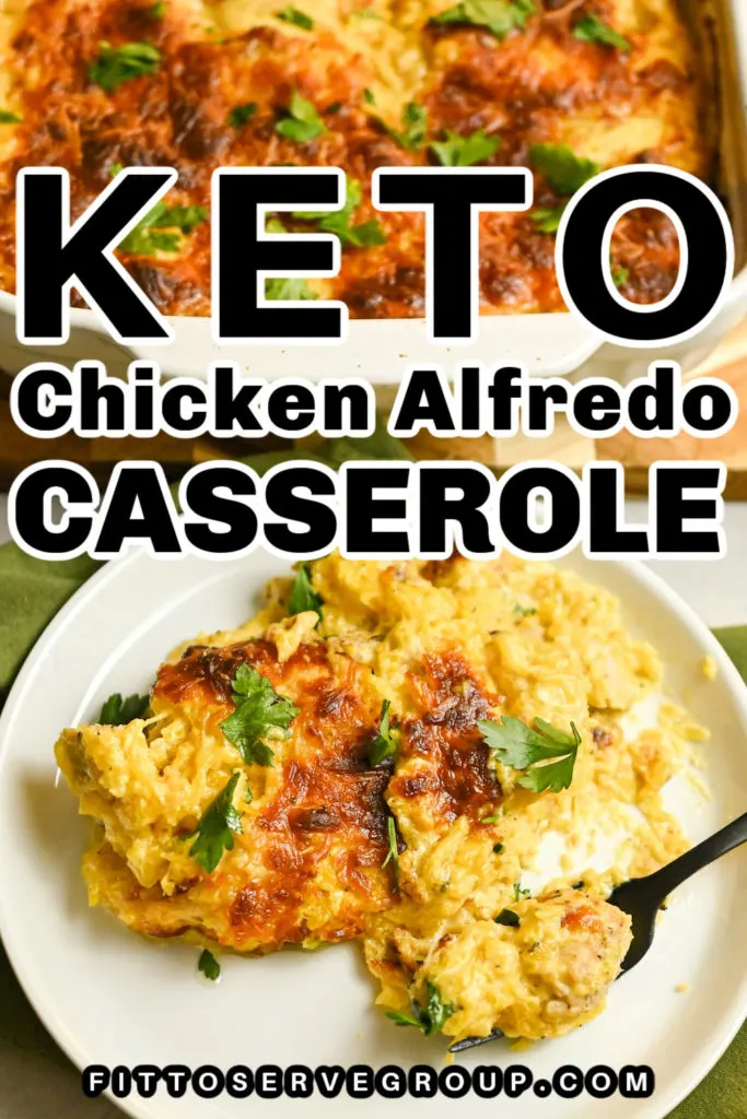 Keto Chicken Alfredo Casserole
