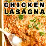 Keto Chicken Lasagna Casserole