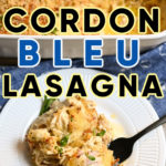 keto cordon bleu lasagna made with egg wraps easy