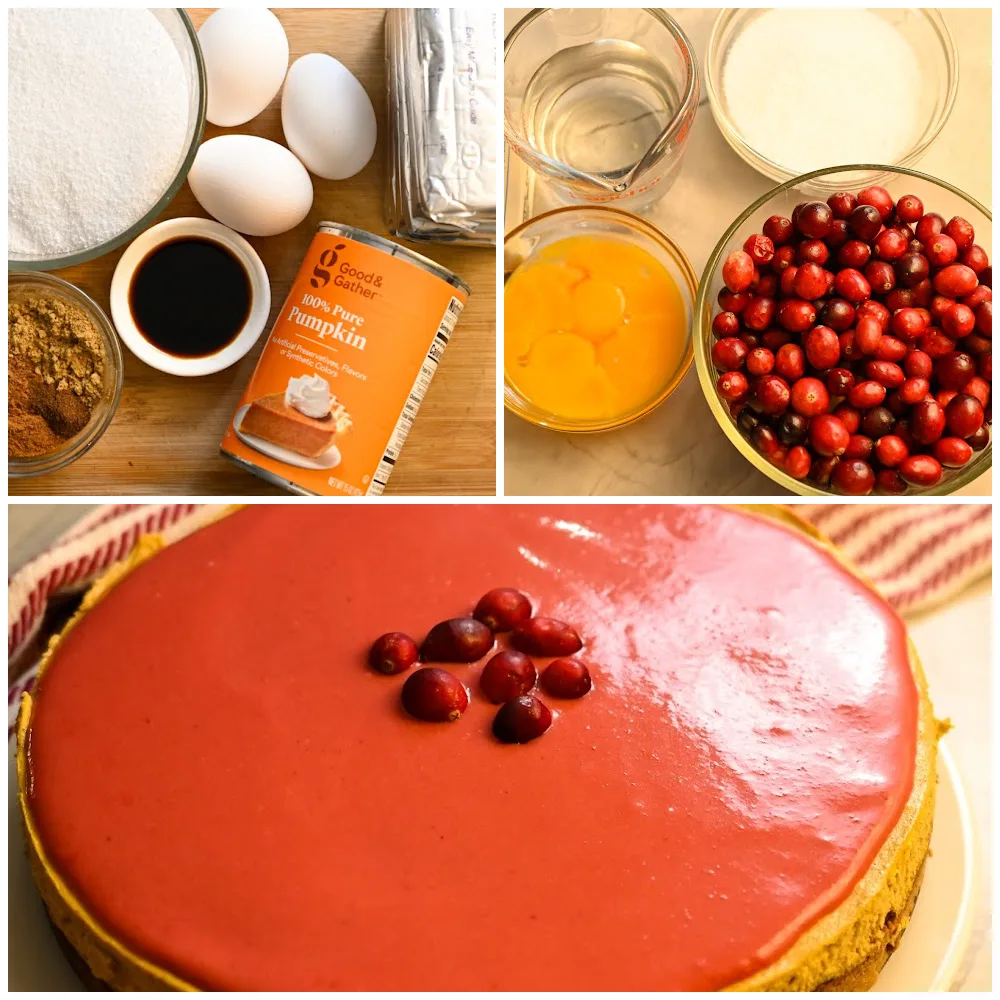 keto cranberry curd pumpkin cheesecake ingredients