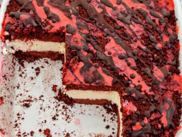 Keto Red Velvet Ice Cream Cake featured image 1200