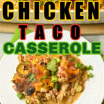 Keto chicken taco casserole, gluten-free recipe
