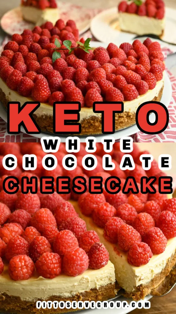 Keto White Chocolate Cheesecake