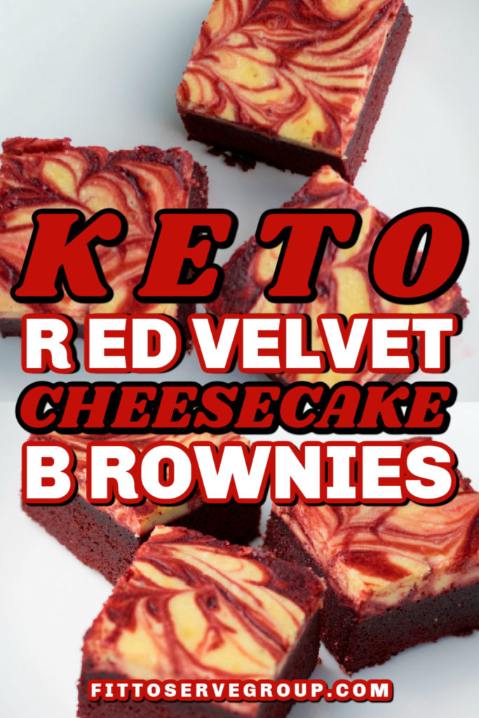 Keto red velvet cheesecake brownies