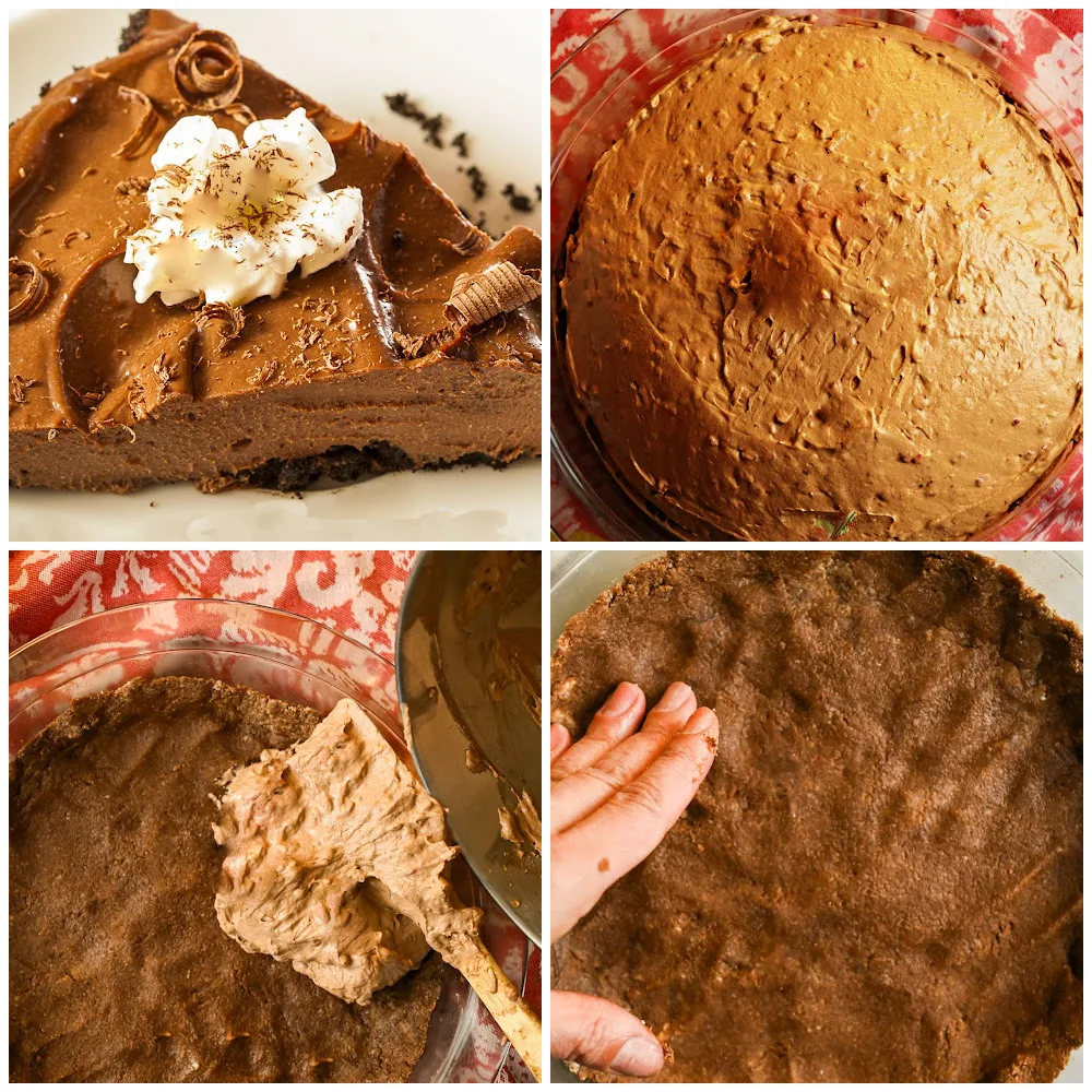 keto Mississippi mud pie process pictures