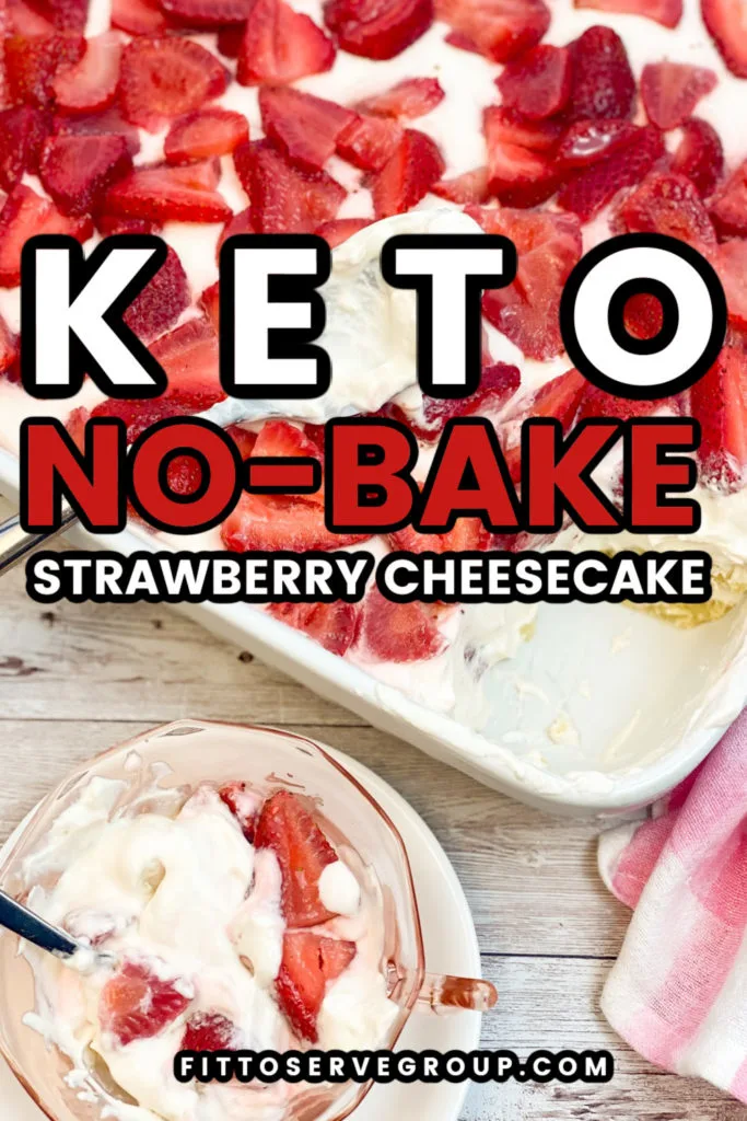 Keto No-Bake Strawberry Cheesecake