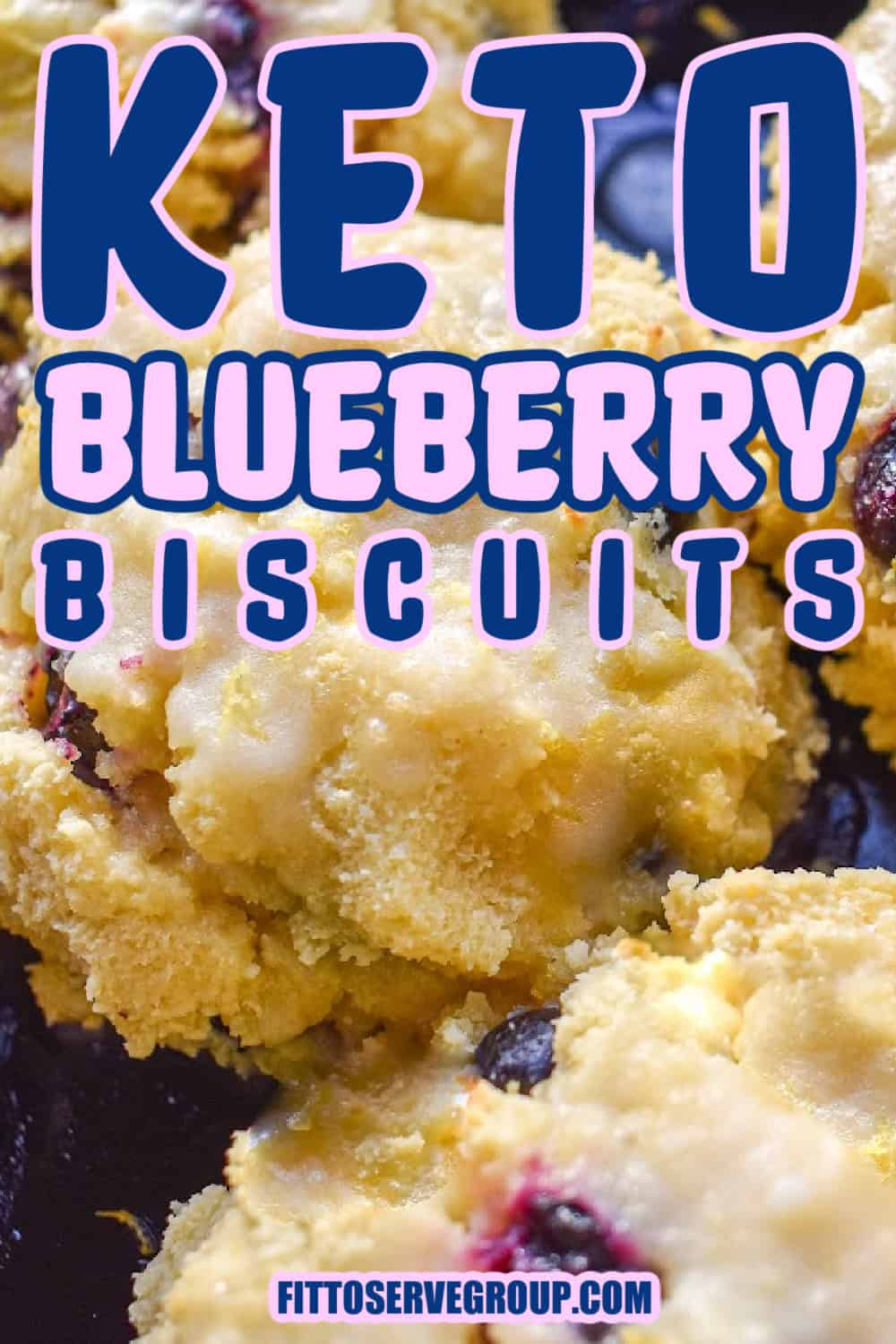 Keto Blueberry Biscuits, Easy