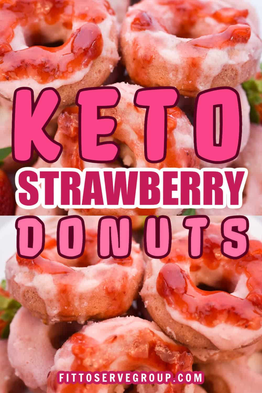 Keto Strawberry Donuts