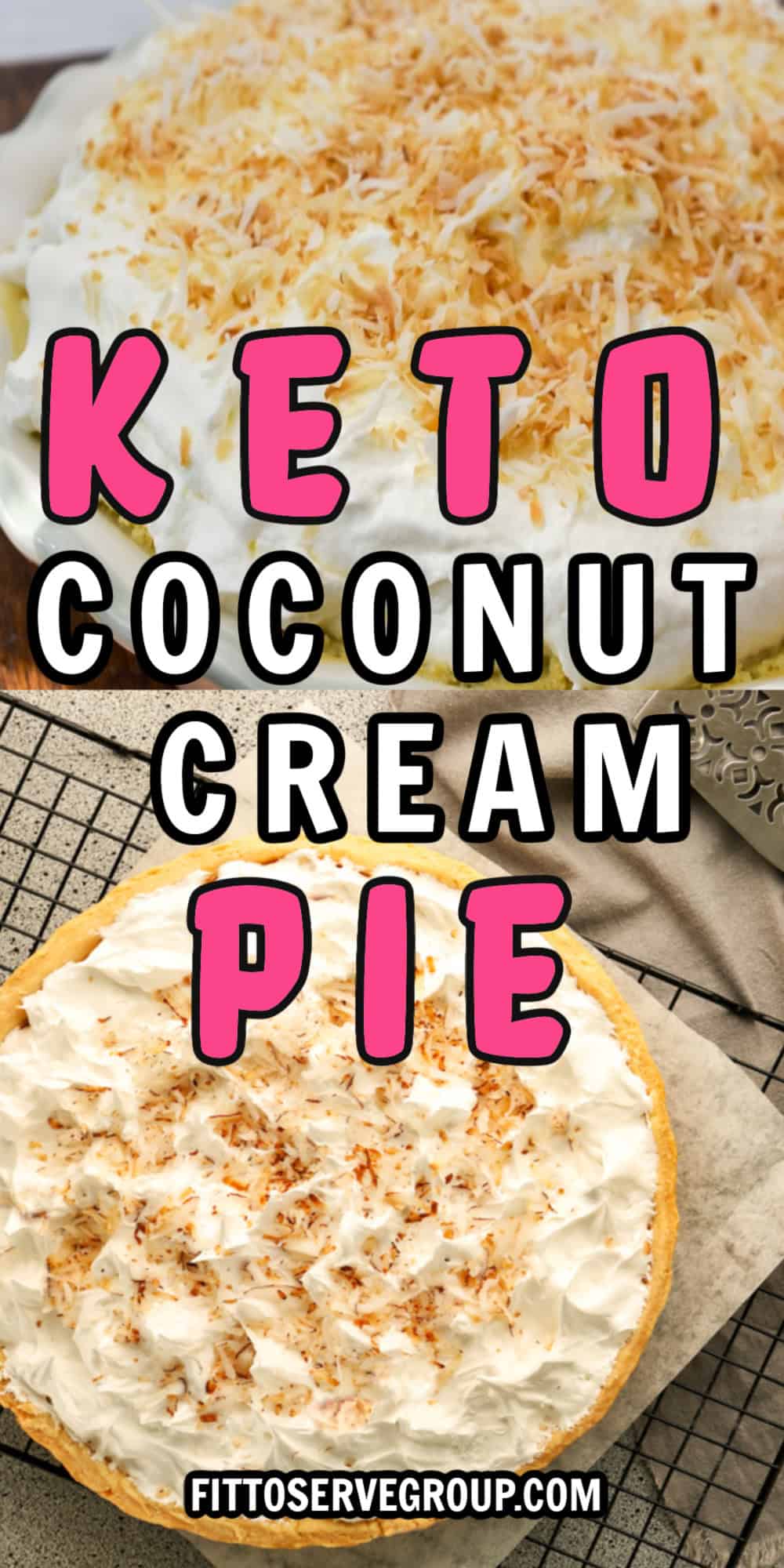 Keto Coconut Cream Pie (Low-Carb, Sugar-Free Coconut Custard Pie)