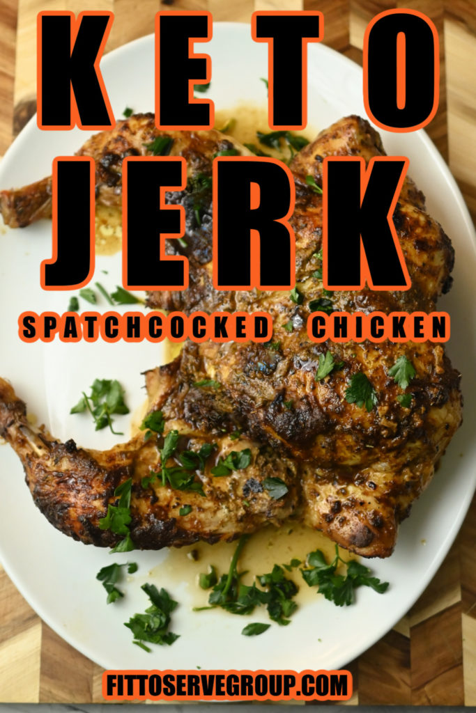 Keto jerk spatchcocked chicken