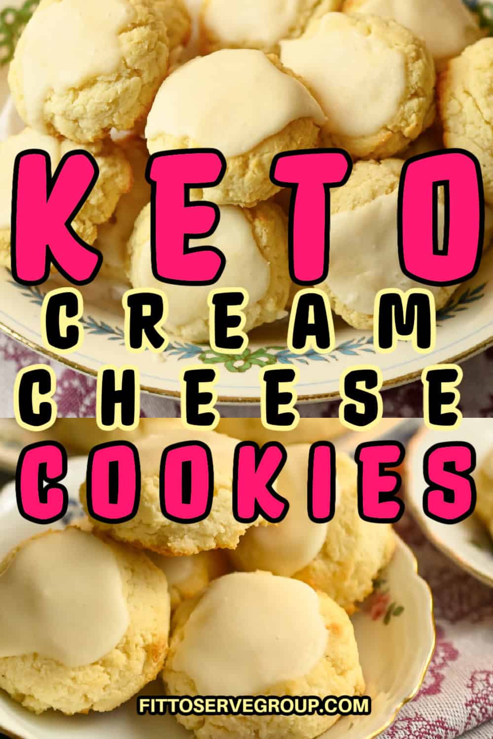 Keto Cream Cheese Cookies (Coconut Four)