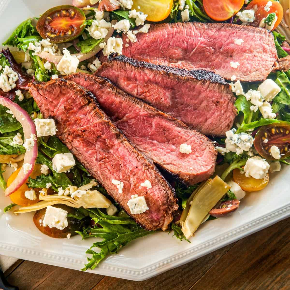 keto steak salad 1200