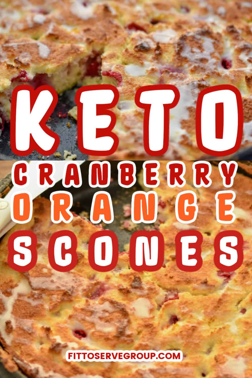 Easy Keto Cranberry Orange Scones