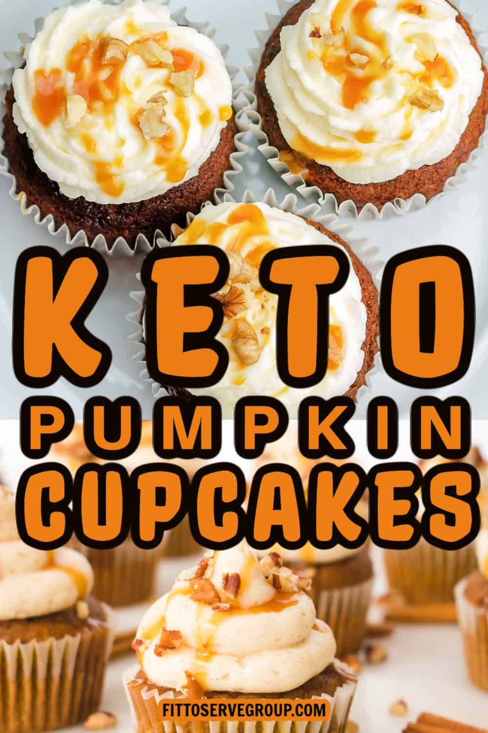 Keto Pumpkin Cupcakes With Cream Cheese Frosting