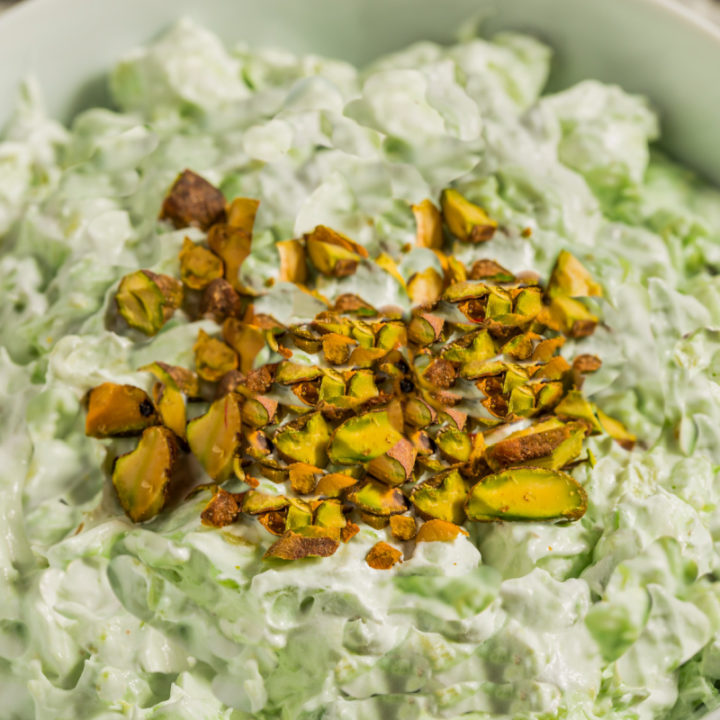 keto pistachio fluff recipe card image