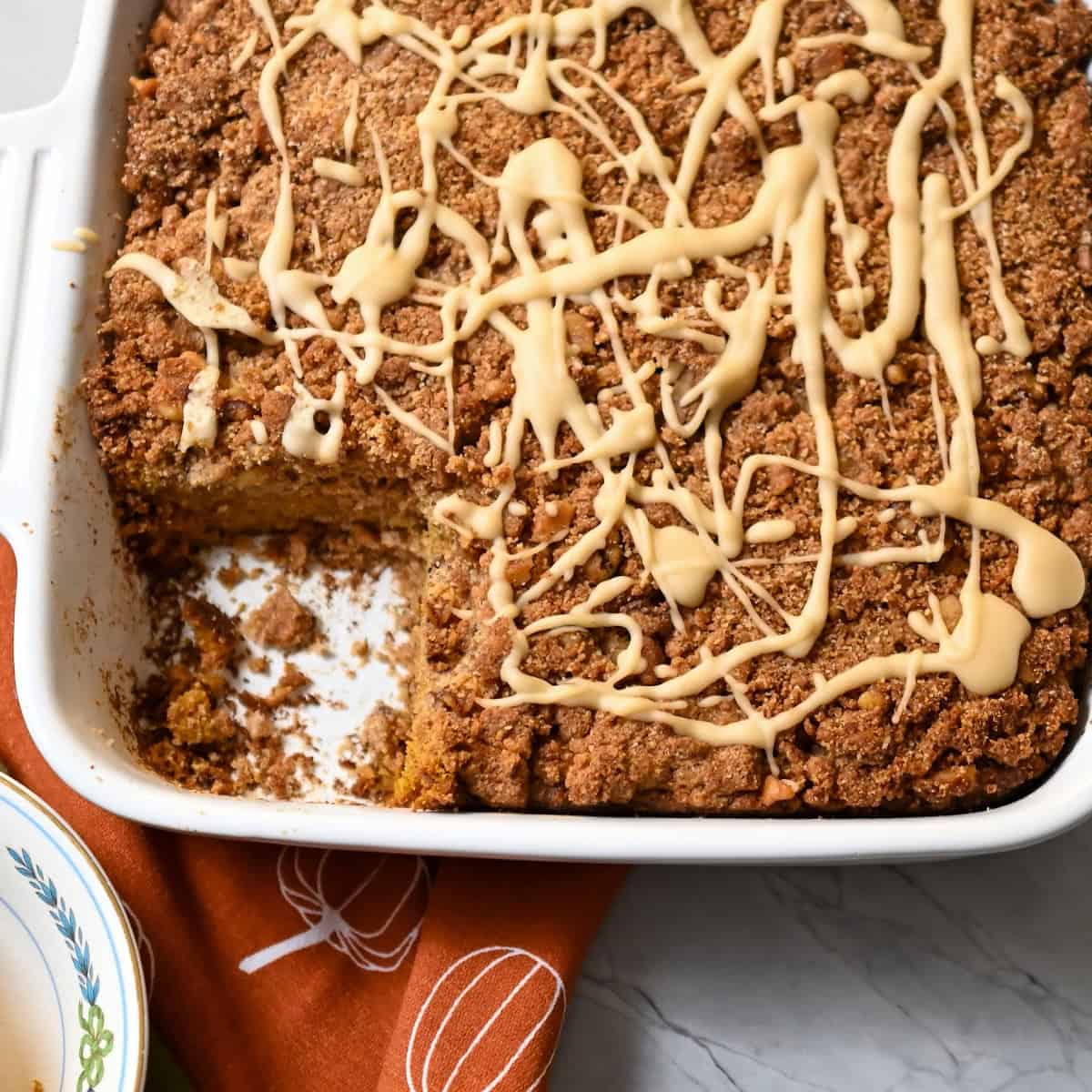 keto pumpkin coconut flour coffee cake 1200