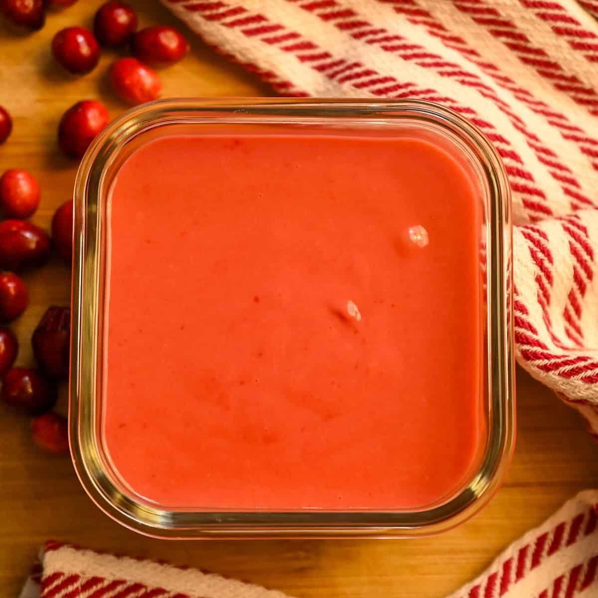 Sugar-free cranberry curd 1200