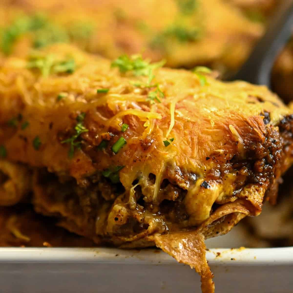 keto beef enchiladas