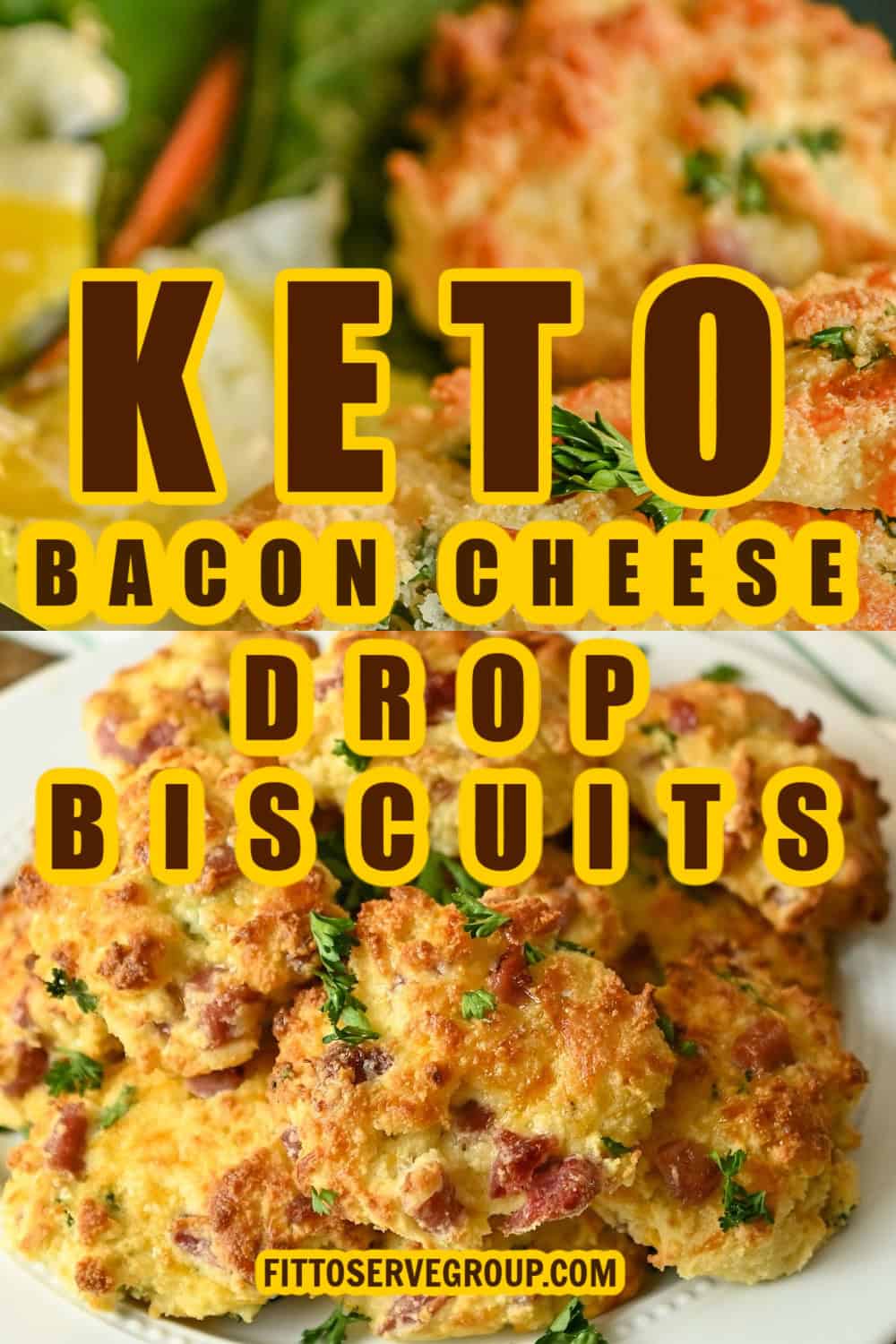 low-carb bacon cheese drop biscuits