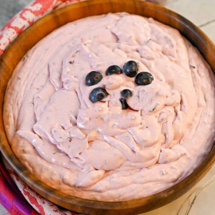 Keto Blueberry Cheesecake Fluff (Gluten-Free) 
