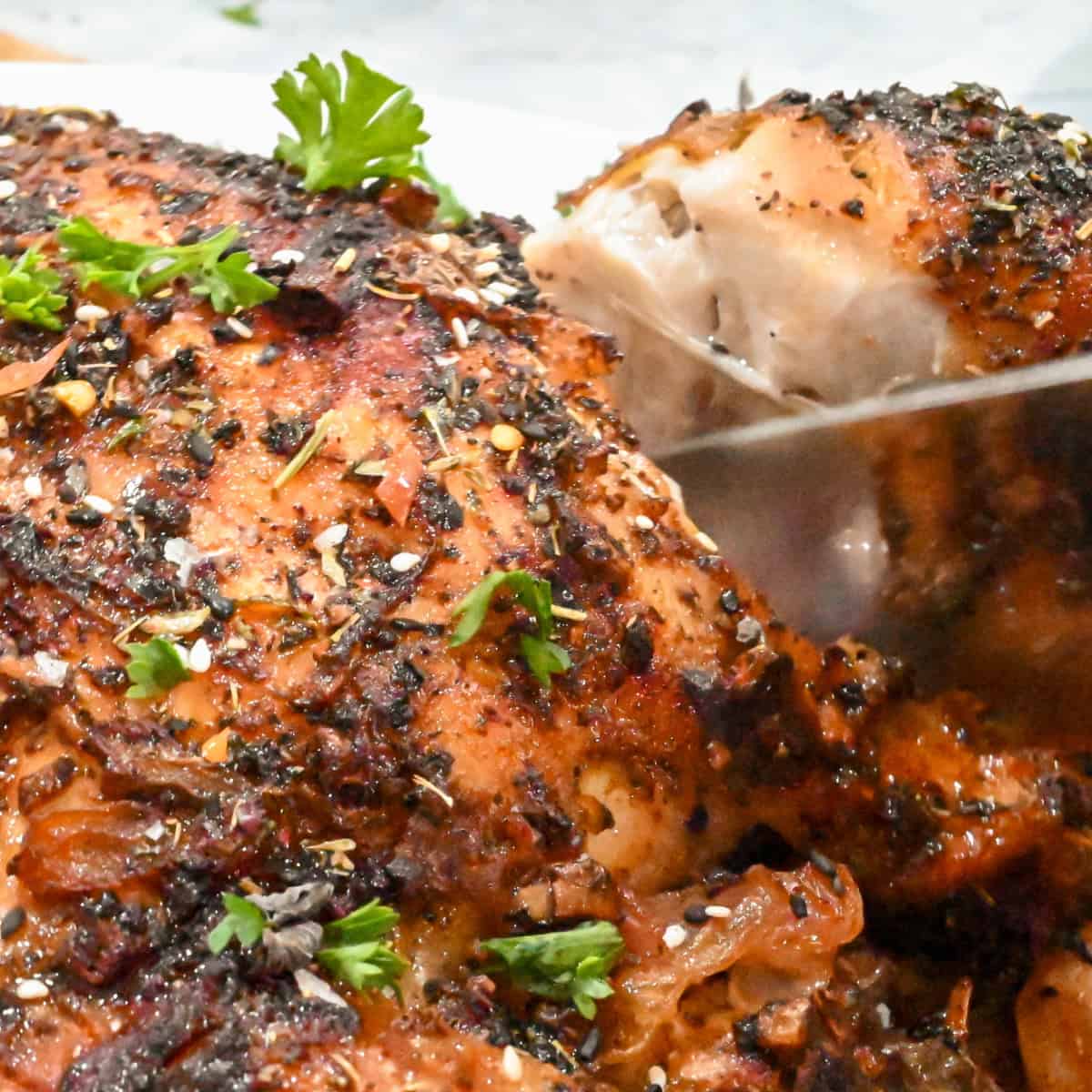 Keto Mediterranean Roasted Chicken
