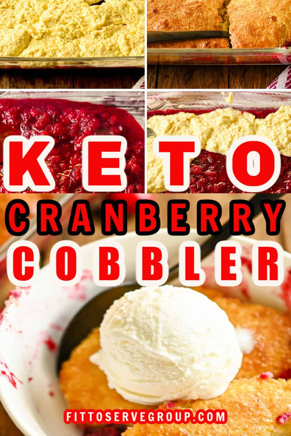 Easy Keto Cranberry Cobbler