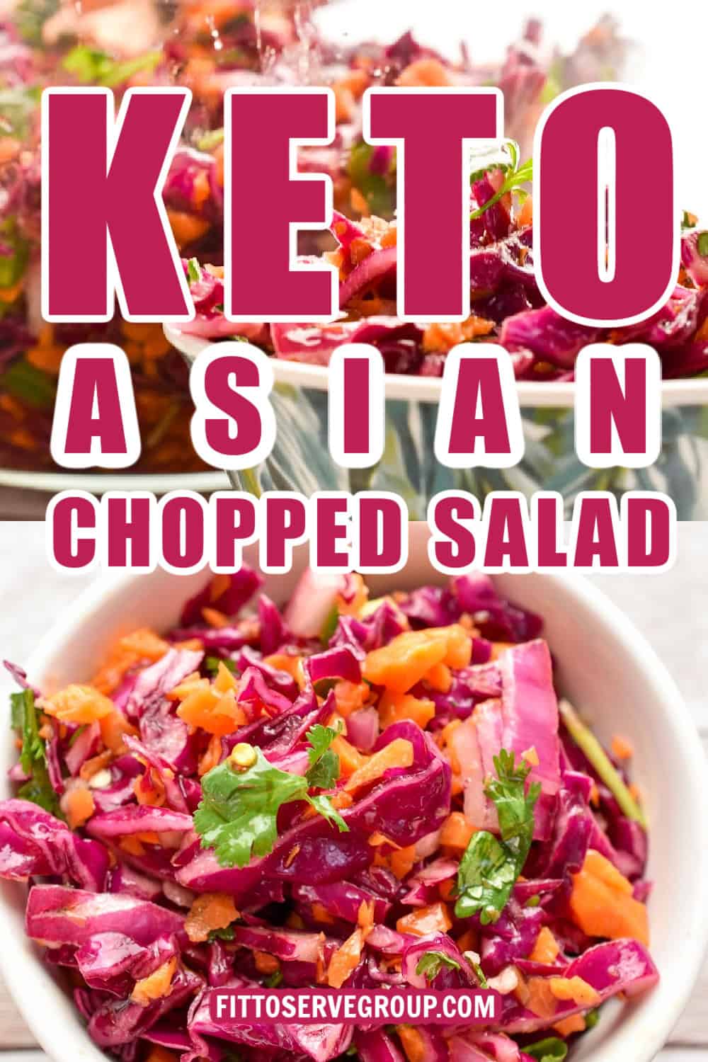 Keto Asian Chopped Salad, easy