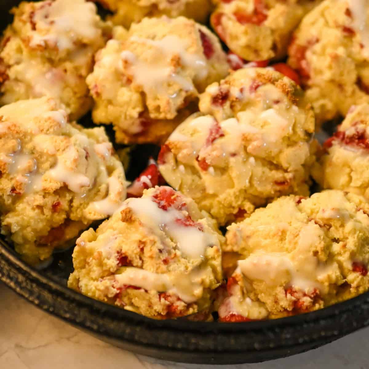 Keto Strawberry Biscuits