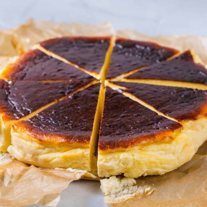 Keto Basque Burnt Cheesecake (Gluten-Free)