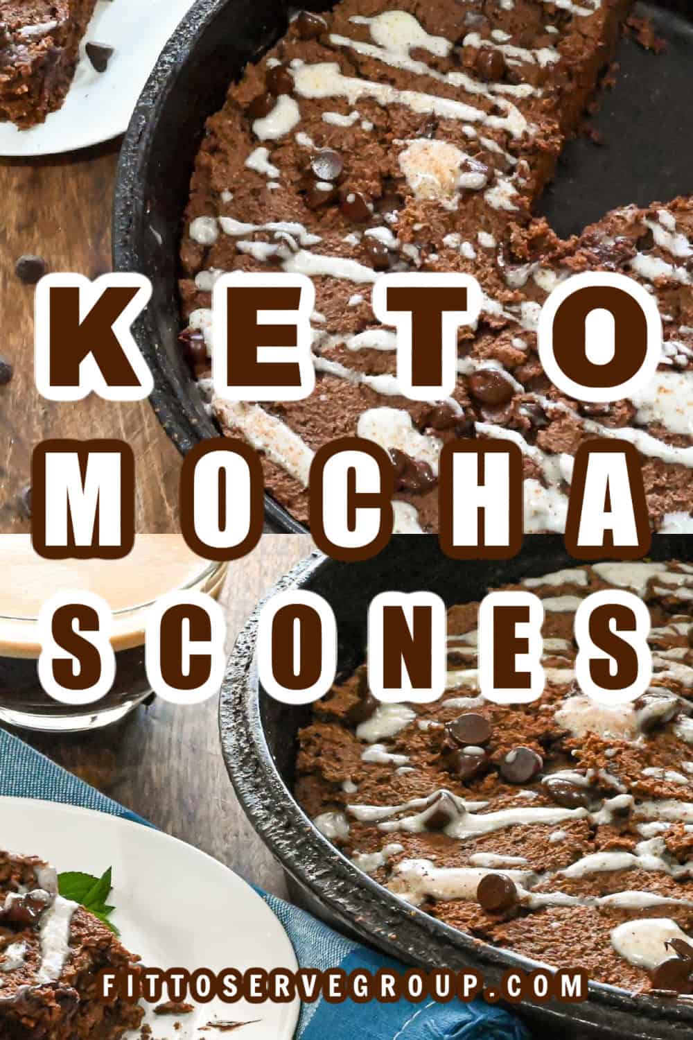 Keto Mocha Scones, Gluten-Free
